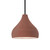 Justice Designs Radiance One Light Pendant in Canyon Clay - CER-6560-CLAY-MBLK-RIGID