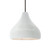 Justice Designs Radiance One Light Pendant in Gloss White - CER-6563-WHT-NCKL-RIGID