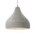 Justice Designs Radiance One Light Pendant in White Crackle - CER-6565-CRK-CROM-WTCD