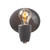 Justice Designs American Classics One Light Wall Sconce in Gloss Grey - CER-7021-GRY-NCKL