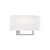 Justice Designs Textile Three Light Wall Sconce in Brushed Nickel - FAB-4334-WHTE-NCKL