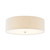 Justice Designs Textile Five Light Flush-Mount in Brushed Nickel - FAB-9732-CREM-NCKL