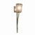 Justice Designs Veneto Luce One Light Wall Sconce in Brushed Nickel - GLA-8791-16-WTFR-NCKL