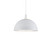 Kuzco Lighting Archibald One Light Pendant in White With Gold Detail - 492324-WH/GD