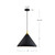 Kuzco Lighting Dorothy One Light Pendant in Black With Gold Detail - 492814-BK/GD