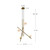 Kuzco Lighting Amara LED Chandelier in Brushed Gold/Glossy Opal Glass - CH89832-BG/GO