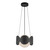 Kuzco Lighting Ciel One Light Chandelier in Black/Opal Glass - CH59810-BK/OP