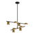Kuzco Lighting Jayden LED Chandelier in Black/Brushed Gold - CH96840-BK/BG-UNV