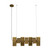 Kuzco Lighting Domino LED Linear Pendant in Vintage Brass - LP17435-VB-UNV