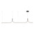 Kuzco Lighting Thread LED Linear Pendant in Black - LP17910-BK-UNV-010