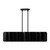 Kuzco Lighting Akira Six Light Linear Pendant in Black/Gold - LP58042-BK/GD
