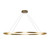 Kuzco Lighting Ovale LED Linear Pendant in Brushed Gold - LP79153-BG