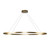 Kuzco Lighting Ovale LED Linear Pendant in Brushed Gold - LP79153-BG