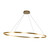 Kuzco Lighting Ovale LED Linear Pendant in Brushed Gold - LP79153-BG
