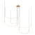 Kuzco Lighting Talis LED Pendant in Brushed Gold - MP89590-BG-UNV