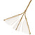 Kuzco Lighting Mulberry LED Pendant in Brushed Gold/Light Guide - PD62622-BG/LG