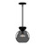 Kuzco Lighting Arcadia One Light Pendant in Black/Smoked - PD59708-BK/SM Kuzco Lighting Arcadia One Light Pendant in Black/Smoked - PD59708-BK/SM