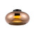 Kuzco Lighting Trinity LED Semi-Flush Mount in Black/Copper - SF62014-BK/CP