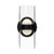 Kuzco Lighting Cedar LED Wall Sconce in Black/Clear - WS52511-BK/CL