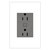 Legrand Adorne Plus-Sized 15A Outlet in Magnesium - WNAR153M1 Legrand Adorne Plus-Sized 15A Outlet in Magnesium - WNAR153M1