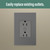 Legrand Adorne Plus-Sized 15A Outlet in Magnesium - WNAR153M1 Legrand Adorne Plus-Sized 15A Outlet in Magnesium - WNAR153M1