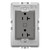 Legrand Adorne Plus-Sized 20A Outlet in Magnesium - WNAR203M1 Legrand Adorne Plus-Sized 20A Outlet in Magnesium - WNAR203M1