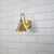 Lucas + McKearn Provence One Light Wall Sconce in Aged Brass - BB90684AGB-1