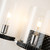 Lucas + McKearn Mazant Three Light Vanity in Matte Black/Polished Chrome - BB91598-3