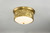 Lucas + McKearn Epsilon Three Light Flush Mount in Aged Brass - FM1300AGB-17