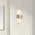Lucas + McKearn Elan Two Light Wall Sconce in Silver Leaf - SC01035S-2