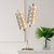 Lucas + McKearn Nettle Luxe Two Light Table Lamp in Silver Stripes - TA1029