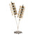 Lucas + McKearn Nettle Luxe Two Light Table Lamp in Gold Stipes - TA1030