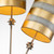 Lucas + McKearn Nettle Luxe Two Light Table Lamp in Gold Stipes - TA1030