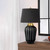 Lucas + McKearn Bexley One Light Table Lamp in Black - QN-Bexley-TL-BKBB