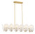 Metropolitan Orchid 14 Light Island Pendant in Legacy Brass - N2217-732