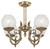 Metropolitan Metropolitan Four Light Semi Flush Mount in Classic Brass - N801904