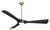 Minka Aire Bridge 60"Ceiling Fan in Legacy Brass W/Coal - F668L-LBR/CL