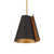 Minka-Lavery Hillcrest One Light Pendant in Legacy Brass & Dark Bronze - 135-855