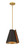 Minka-Lavery Hillcrest One Light Pendant in Legacy Brass & Dark Bronze - 135-855