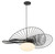 Minka-Lavery Langley One Light Pendant in Dark Matte Black - 141-899