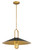 Minka-Lavery Goldenridge One Light Pendant in Legacy Brass & Dark Matte Blac - 152-876