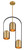 Minka-Lavery Cane Three Light Pendant in Legacy Brass & Sand Coal - 153-782