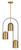 Minka-Lavery Cane Three Light Pendant in Legacy Brass & Sand Coal - 153-782