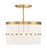 Minka-Lavery Coronelle Three Light Convertible Semi-Flush in Legacy Brass - 2083-732