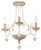 Minka-Lavery Colonial Charm Three Light Semi Flush Mount in White Wash & Sun Dried Clay - 2662-717