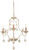 Minka-Lavery Colonial Charm Three Light Chandelier in White Wash & Sun Dried Clay - 2663-717
