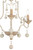 Minka-Lavery Colonial Charm Three Light Chandelier in White Wash & Sun Dried Clay - 2663-717