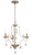 Minka-Lavery Colonial Charm Three Light Chandelier in White Wash & Sun Dried Clay - 2663-717