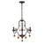 Minka-Lavery Colonial Charm Three Light Chandelier in Old World Bronze W/Walnut Acce - 2663-723