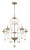 Minka-Lavery Colonial Charm Five Light Chandelier in White Wash & Sun Dried Clay - 2665-717